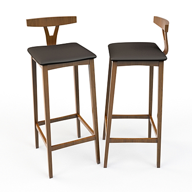 Modern Bar Stool | Современный Барный Стул 3D model image 1 