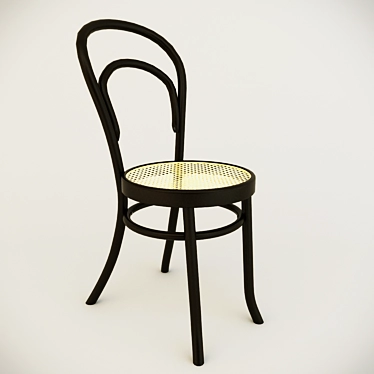 Classic Wood Chair: Simple Elegance 3D model image 1 