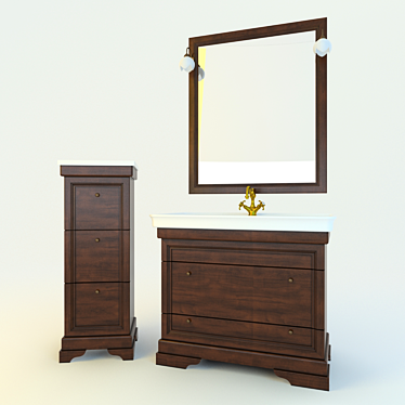 Elegant Tiferno Watch (Comp 8016) 3D model image 1 