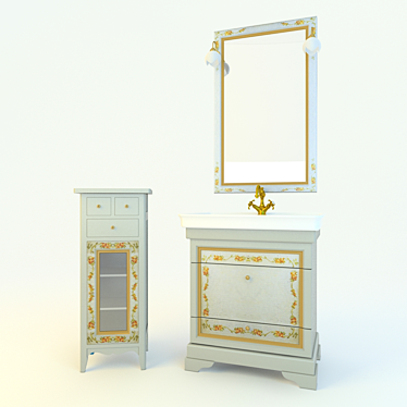 Tiferno Deco 8010: Timeless Elegance 3D model image 1 