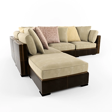 Luxury French Sofa - Infiniti 3D model image 1 