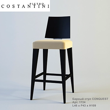 Conquest Bar Stool: Constantini Pietro 3D model image 1 