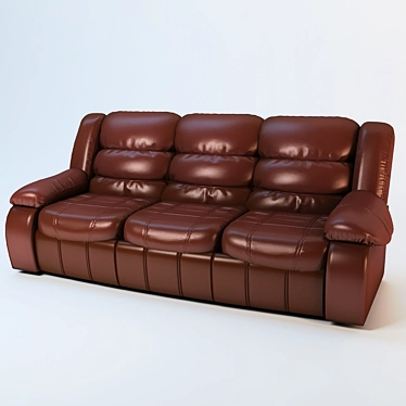 Texas Leather Sofa - MASQ 3D model image 1 