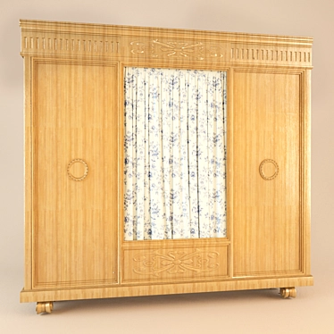 Retro Chic Wardrobe 3D model image 1 