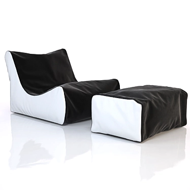 Relax+ Ottoman: Ultimate Lounger Chair 3D model image 1 