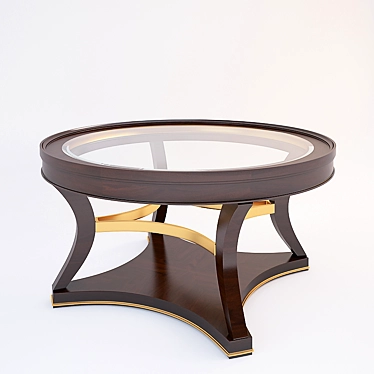 Classic St. James Cocktail Table 3D model image 1 