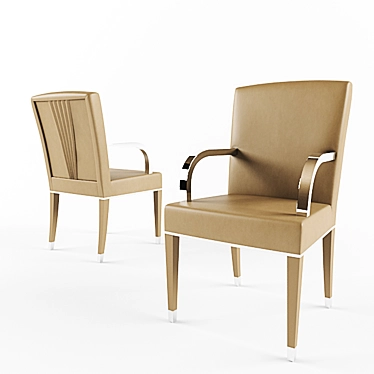 Plisse Luxe Chair 3D model image 1 