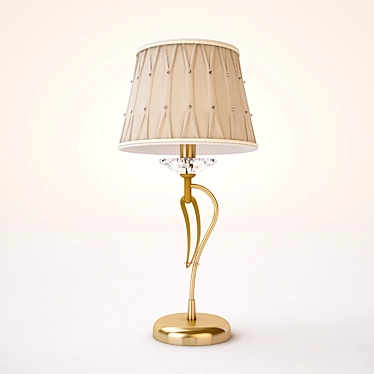 Elegant Beige Table Lamp 3D model image 1 