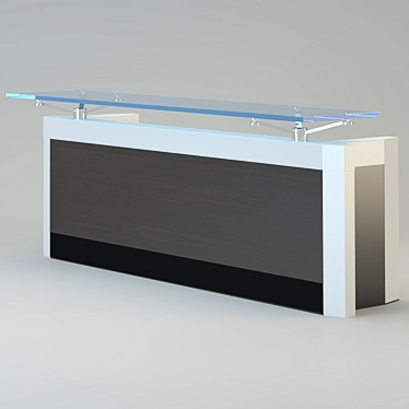 Modern Reception Desk 3D model image 1 