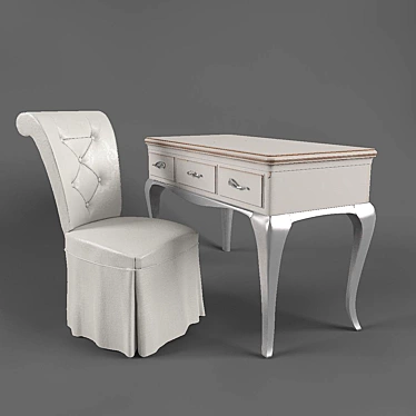 Greca Collection Baby Boy Table & Chair 3D model image 1 