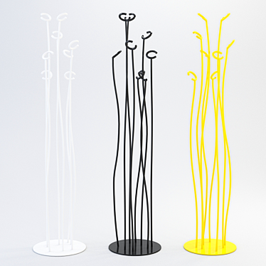TONIN CASA Alga Hanger - Available in White, Black, Yellow 3D model image 1 