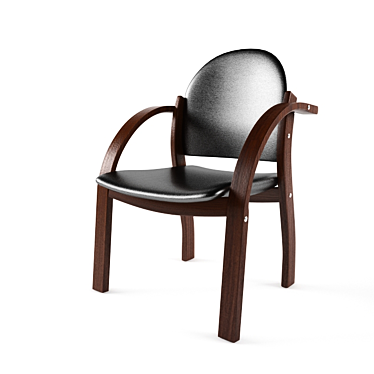 Juno Office Chair: Textured Design, Actual Size 3D model image 1 