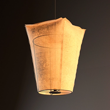 Chinese Restaurant Inspired Paper Lantern 3D model image 1 