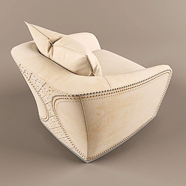 Elegant Timothy Armchair: Cappellini 3D model image 1 