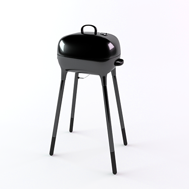 LILLON Charcoal Grill: Premium Quality 3D model image 1 