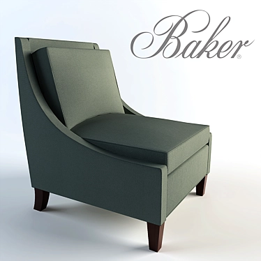 Graceful Lounge Chair by Baker 3D model image 1 