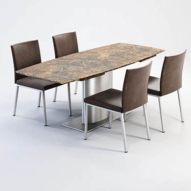 Elegant DRAENERT ADLER I + LINUS Set 3D model image 1 