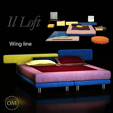 Bed, illoft, IL Loft, wing line