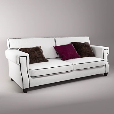 Elegant Duresta Sofa 3D model image 1 