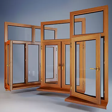 Triple Glazed Plastic Windows 3D model image 1 