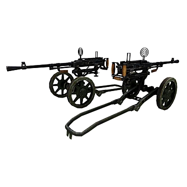 Goryunov Machine Gun: Superior Performance 3D model image 1 