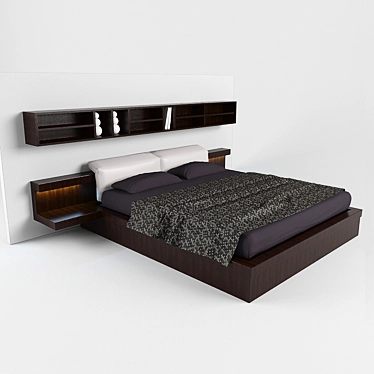 Piccinato Bed Set | Modern, Functional 3D model image 1 