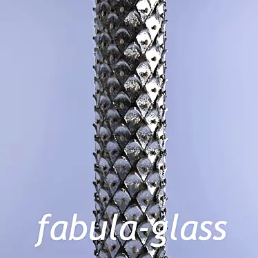 Elegant Glass Column Decor 3D model image 1 