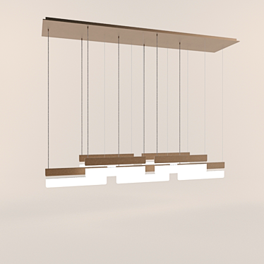 Elegant EDGE CHANDELIER by HOLLY HUNT 3D model image 1 