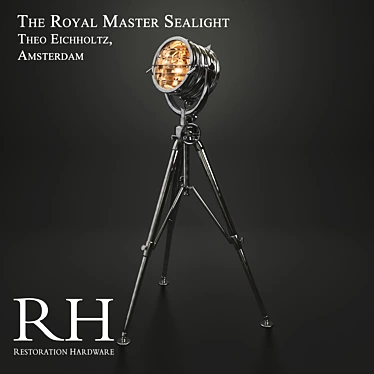 Elegant Royal Sealight Floor Lamp 3D model image 1 