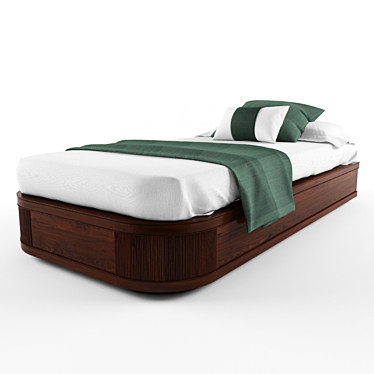Cozy Haven Cabin Bed 3D model image 1 