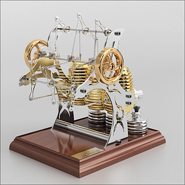 Stirling Engine Tattoo Machine 3D model image 1 