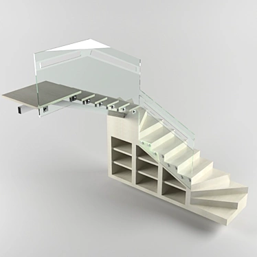 Storage Staircase 3D model image 1 