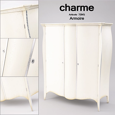 Chic Charme Articolo 729/G Armoire 3D model image 1 