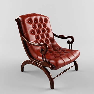 Spanish Armchair Genoveva 3D model image 1 