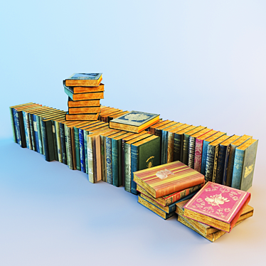 Bookworm's Delight: A Collection 3D model image 1 
