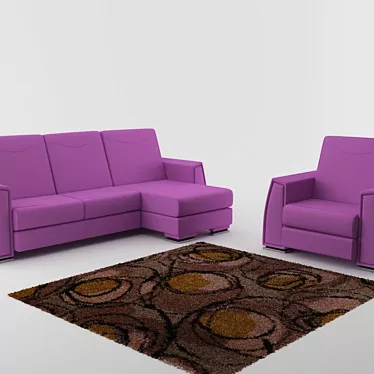 Kerra: Stylish Upholstered Furniture 3D model image 1 