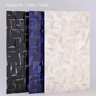Berlin Tagel: Tubadzin Zien Bath Tile 3D model image 1 