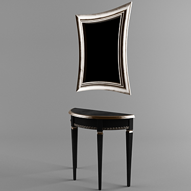 Elegant Vanity Table Set 3D model image 1 