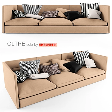 Luxurious Comfort: Oltre Sofa 3D model image 1 