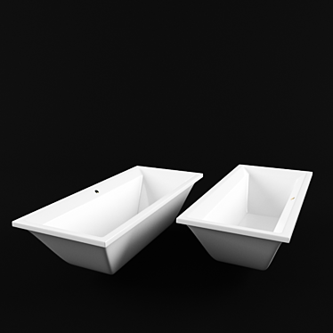 Luxury Slipper Bath A4 3D model image 1 