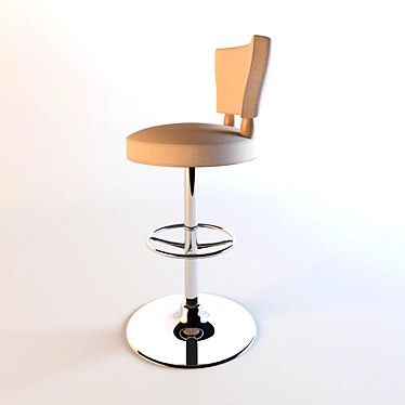 Eclectic Style Bar Stool 3D model image 1 