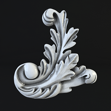 Elegant Branch Decor 3D model image 1 