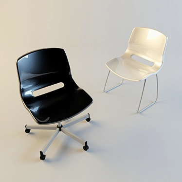 IKEA SNILLE Chairs: Comfort in Every Pair 3D model image 1 