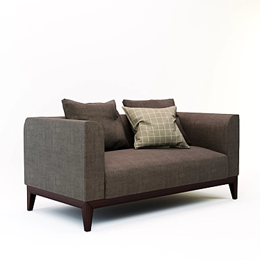 Stylish Langley 2 Seater Sofa 3D model image 1 