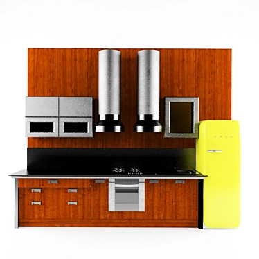 Stylish Diesel Kitchen Display 3D model image 1 