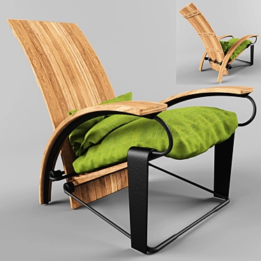 Cozy Elegance: Sasa-Melodiana Chair 3D model image 1 