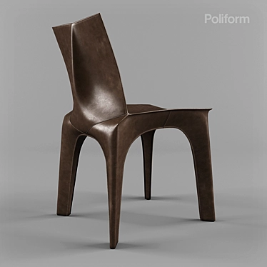 Elegant Poliform Bb Chair: Comfort in Style 3D model image 1 