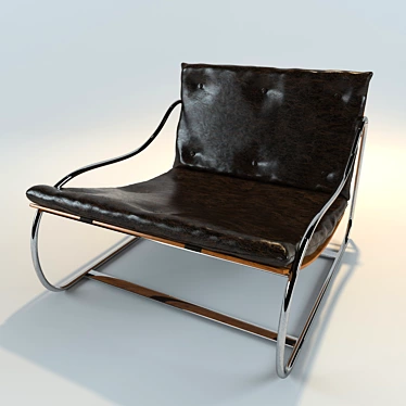 Matilda - Stylish and Compact 100x90x70cm Ottoman 3D model image 1 