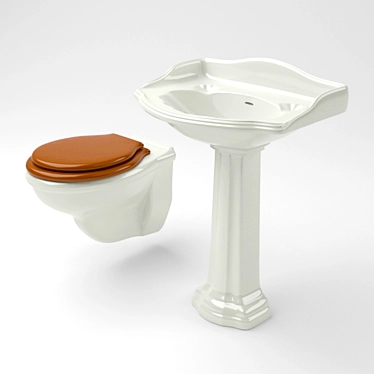 Wash basin and toilet Devon &amp; Devon
