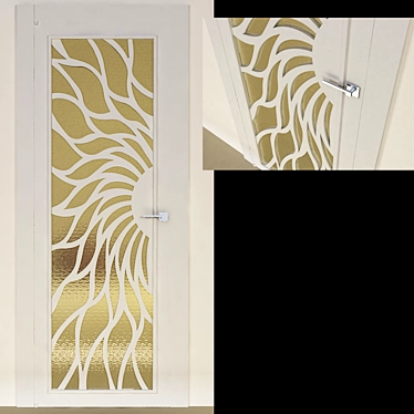 Sleek Glass Door - Modern Design 3D model image 1 